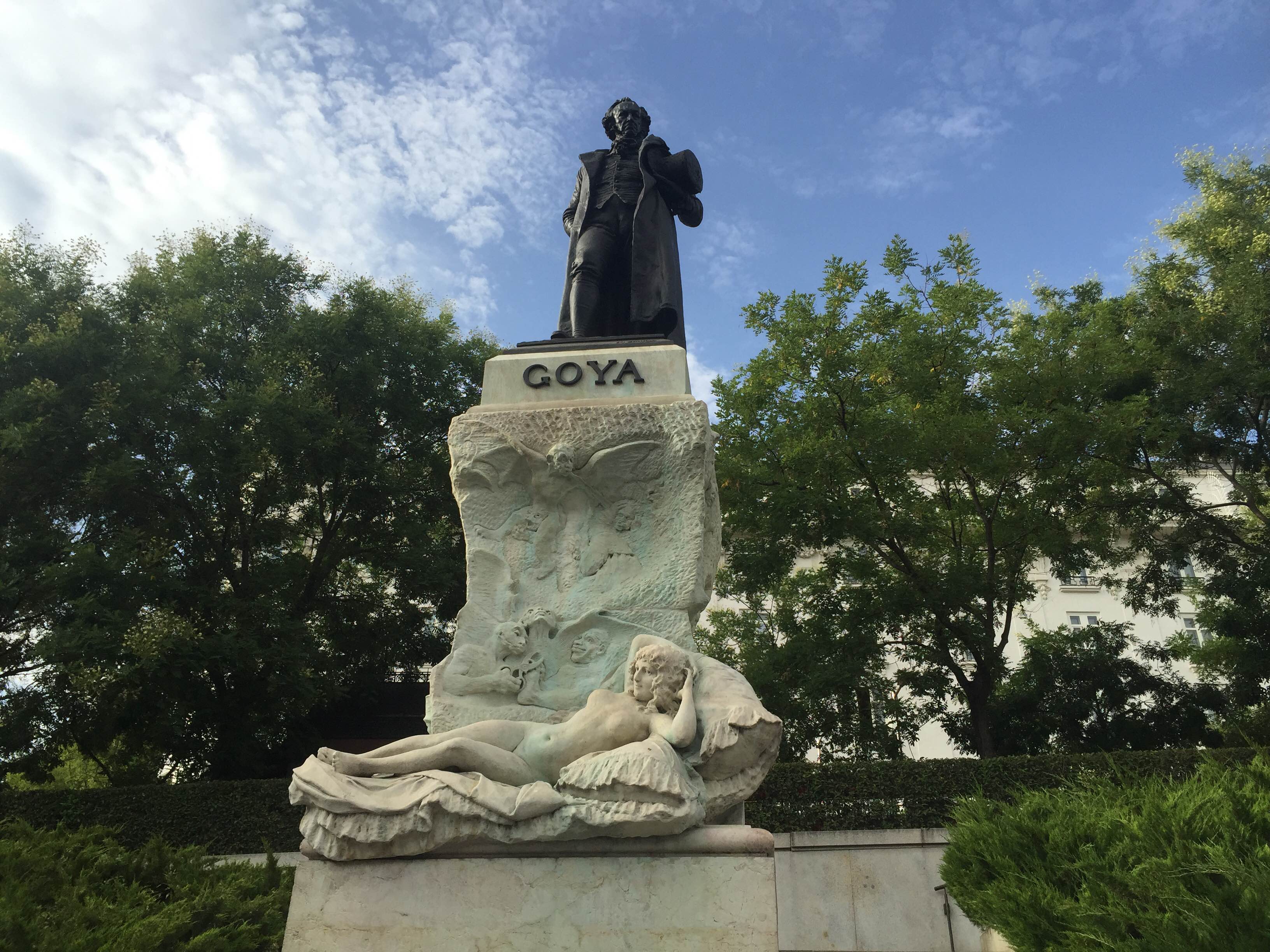 Monumento a Francisco de Goya en el Museo del Prado.