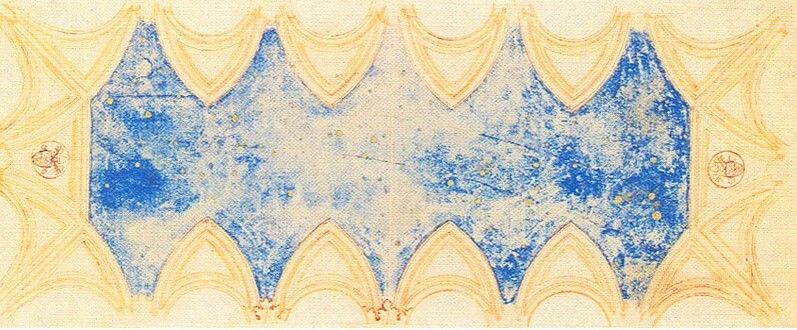 .Cielo etrellado que habia en la boveda de la Capilla Sixtina. Frescos de Pier Matteo de Amelia